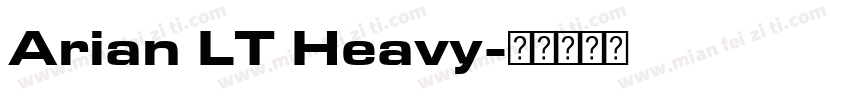 Arian LT Heavy字体转换